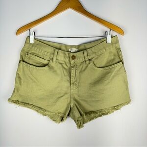 Billabong: Lime Green Jean Shorts